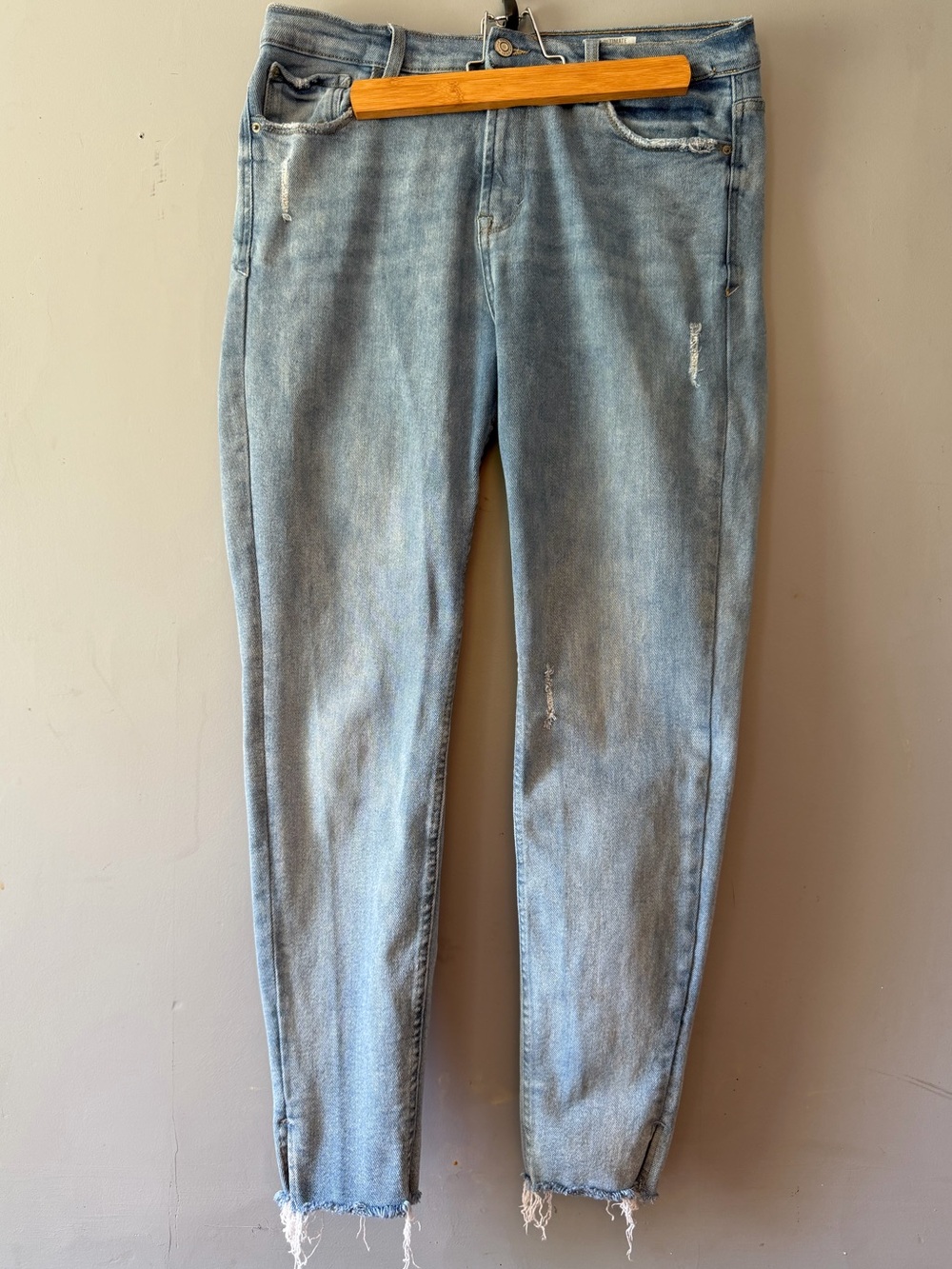 Kensie Light Blue High-Rise Slim Straight Jeans